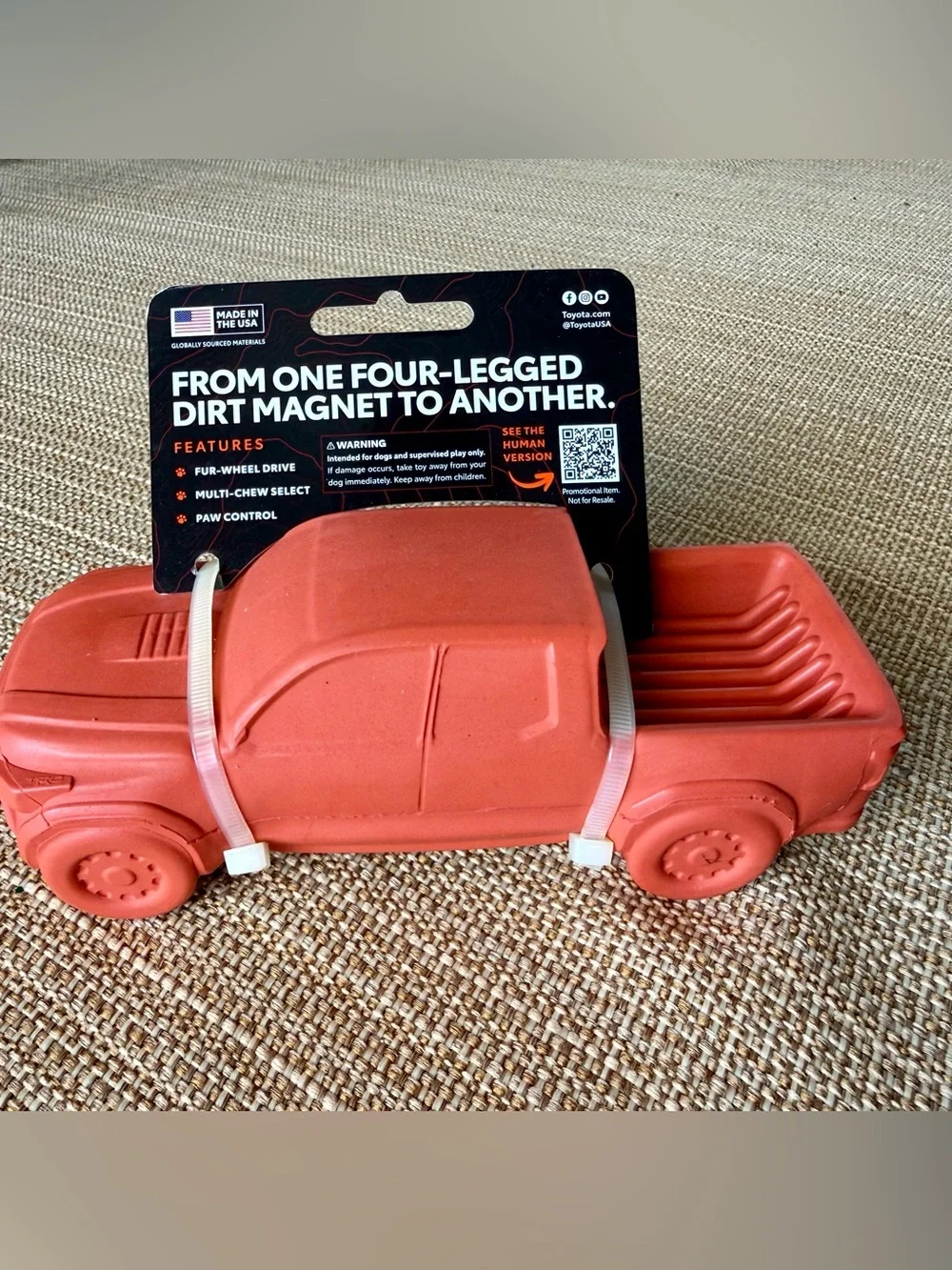 Dog Rubber Chew Toy - Toyota Tacoma Truck Limited Special Edition TRD NWT